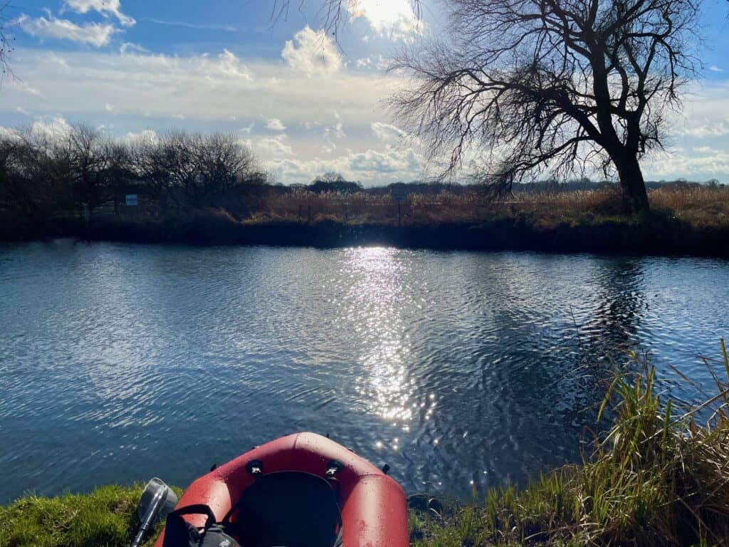 The Norfolk Broads on a sunny day.