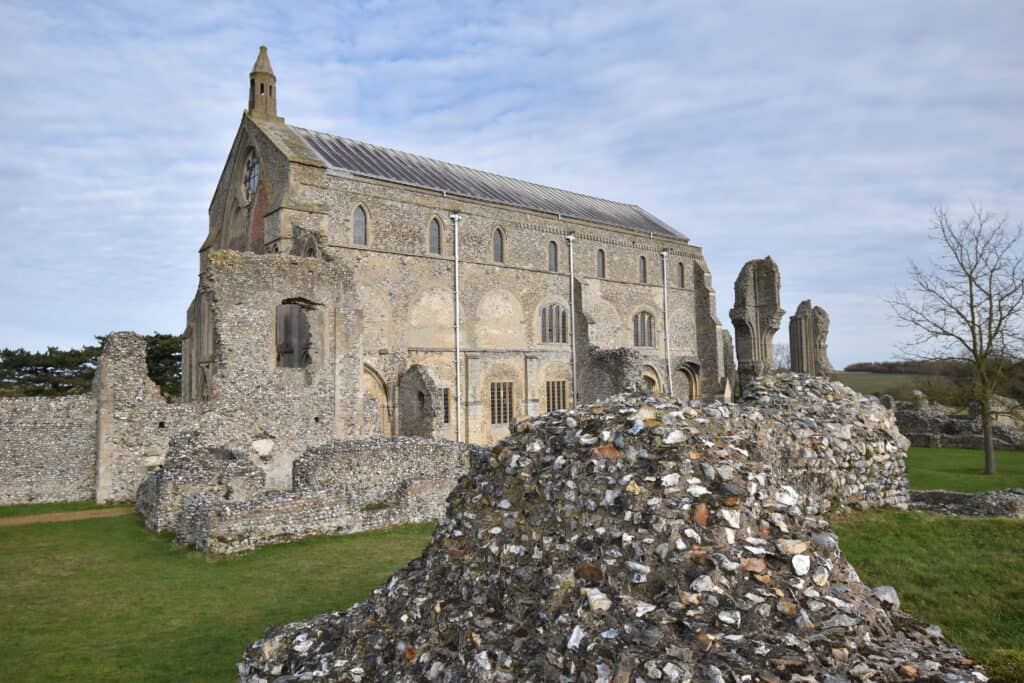 The ruins of Binham Priory in Norfolk.