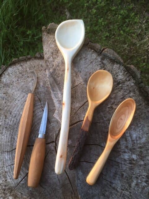 Spoon Carving Under a Broadland Sky